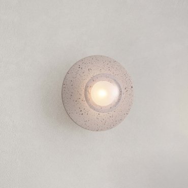 Nova Luce Vrahos - wandleuchte - Ø 29,5 x 20 cm - beige terrazzo