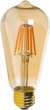 Integral LED Lampe - Ø 6,4 x 14 cm - 5W dimmbar - 1800K - amber