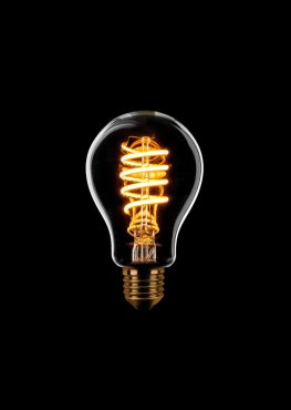 ETH Standard Spiral LED Glühfaden - E27 - 7W - 3 Stufen dimmbar - 2200K - gold