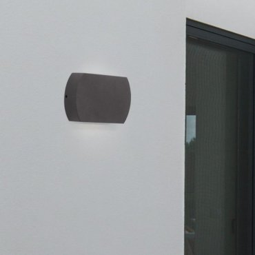 Nova Luce Fedor - Außenwandleuchte - 15,6 x 9,7 x 3,8 cm - 8W LED inkl. - IP65 - dunkel anthrazit