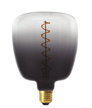 Daylight Italia Coriandoli Apple LED Lampe - Ø 14 x 20 cm - E27 - 4W dimmbar - schwarz/transparent