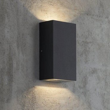 Nordlux Rold Corner - Außenwandleuchte - 9 x 16 x 5,5 cm - 2 x 5W LED inkl. - IP54 - schwarz