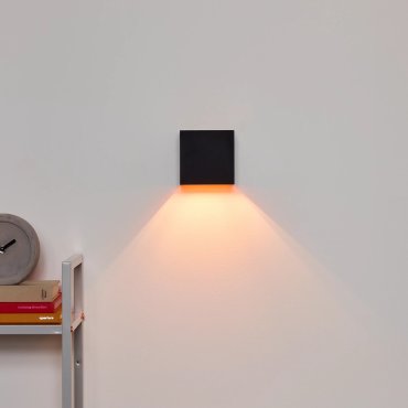 Lucide Xio - Wandleuchte mit verstellbarem Abstrahlwinkel - 9,7 × 9,7 × 9,7 cm - 4W dimmbare LED inkl. - schwarz