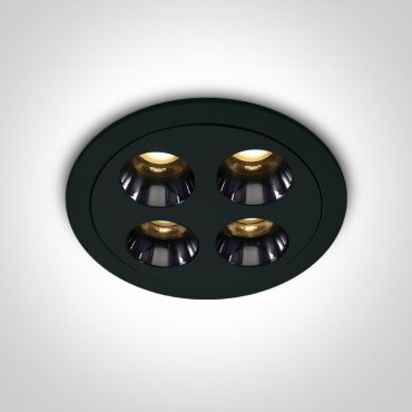 ONE Light Mirror Dark Light Range - Einbaustrahler - Ø 85 mm, Ø 75 mm Einbaumaß - inkl. 10W LED - schwarz