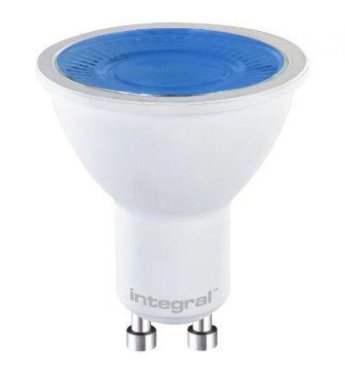 Integral LED Strahler - Ø 5 x 5,6 cm - GU10 - 5W nicht dimmbar - blau