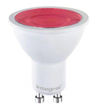 LED-Einbaustrahler - Ø 5 x 5,6 cm - GU10 - 5W nicht dimmbar - rot