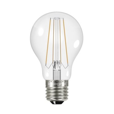 Integral LED Lampe - E27 - Ø 6 x 10,8 cm - 6W nicht dimmbar - 2700K - transparent