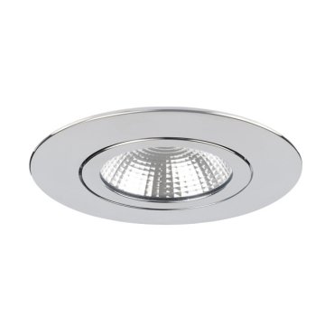 Integral LED Lux Ultra Slim - Einbaustrahler - Ø 83 mm, Ø 65 mm Einbaumaß - inkl. 6,5W dimmbare LED - Chrom
