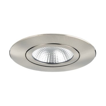 Integral LED Lux Ultra Slim - Einbaustrahler - Ø 83 mm, Ø 65 mm Einbaugröße - 6,5W dimmbare LED inkl. - Nickel satiniert