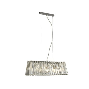 Searchlight Tiara - Pendelleuchte - 67 x 24 x 150 cm - Chrom und transparent