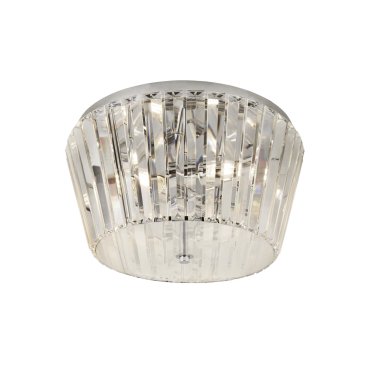 Searchlight Tiara - Deckenleuchte - Ø 40 x 23 cm - Chrom und transparent