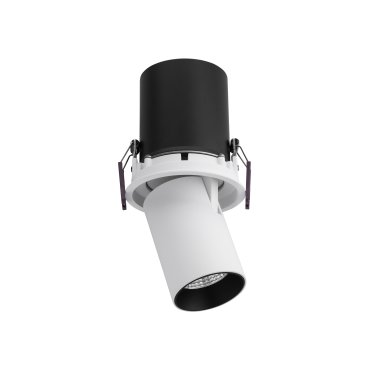 Nova Luce Pin - Aufbaustrahler 1L - Ø 8,4 x 18,6 cm - 12W LED inkl. - IP32 - weiß und schwarz