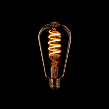 ETH Edison Spiral LED Glühfaden - E27 - 8W dimmbar - 2200K - gold