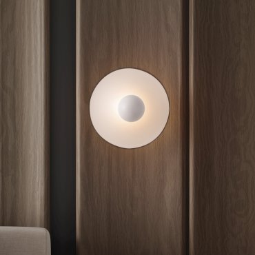 Nova Luce Edem - wandleuchte - Ø 25 x 11 cm - 9W LED inkl. - Sand Weiß