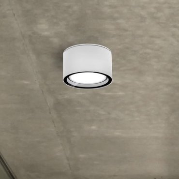 Nova Luce Focus - Außen-Deckenleuchte - Ø 10 x 6,5 cm - IP54 - weiß