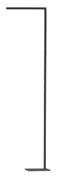 ETH Sem - Stehlampe - 45 x 18 x 180 cm - 10W + 5W dimmbare LED inkl. - schwarz