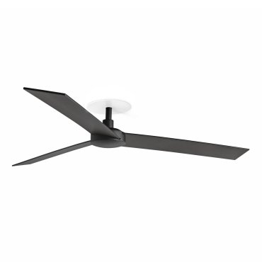 Faro Rudder L - Deckenventilator mit Einbaufassung - Ø 132 cm - matt schwarz und walnuss