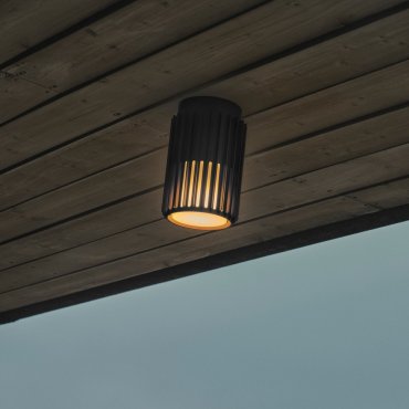Nordlux Aludra N - Außen-Deckenleuchte - Ø 12,4 x 18,8 cm - IP54 - schwarz