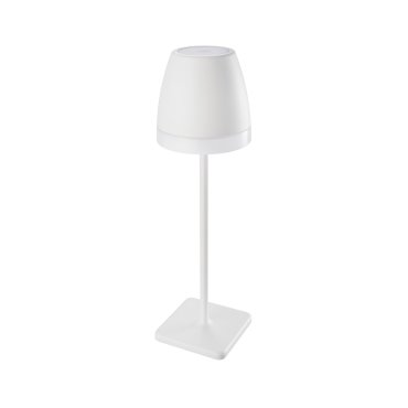 Nova Luce Colt - Batteriebetriebene Tischleuchte für den Außenbereich - Ø 11 x 38 cm - 1W dimmbare LED inkl. - IP44 - sandweiß