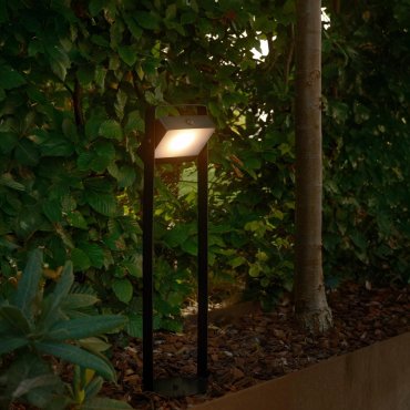 Nordlux Saulio Solar - Gartenpfosten - Ø 17 x 60 cm - 4,45W LED inkl. - IP44 - schwarz