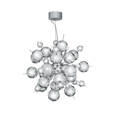 Searchlight Molecule - Pendelleuchte - Ø 53 x 130 cm - Chrom