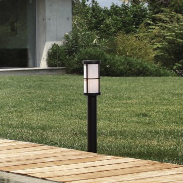 Nova Luce Stone - Gartenleuchte - Ø 12 x 65 cm - IP54 - dunkel anthrazit