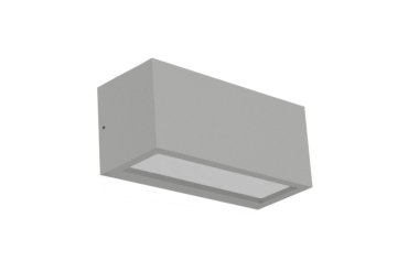 Century Italia Reverso - Außenwandleuchte - 10 x 11 x 25 cm - IP65 - grau