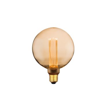 ETH Globe LED Filament - Ø 12,5 cm - E27 - 3 Stufen dimmbar - 5W - 1800K - gold