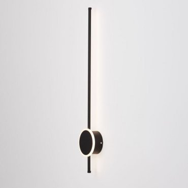 Nova Luce Clock - wandleuchte - 13,6 x 6,5 x 80 cm - 22W LED inkl. - sand schwarz