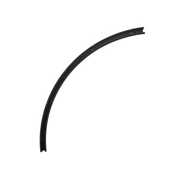 Nova Luce Curve - Kurvenbahn 90 Grad für Aussparung Magnetprofil - 120 x 6,9 x 7,5 cm - Sand schwarz