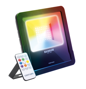 Century Italia Rainbow - Strahler - 23,7 x 3,6 x 20 cm - 50W LED inkl. - einstellbare Lichtfarbe - IP65 - schwarz