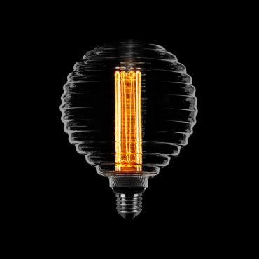 ETH Deco Filament LED Kohlefaden - E27 - 3 Stufen dimmbar - 1W/2.5W/5W - 1800K - Rauchglas