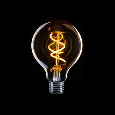 ETH Sensor LED-Kugel G80 Spirale - E27 - 4W - transparent