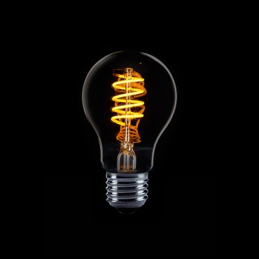 ETH Standard Spiral LED Glühfaden - E27 - 4W dimmbar - 2200K - geräuchert