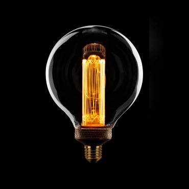 ETH LED Glühbirne - Ø 12,5 cm - E27 - 3 Stufen dimmbar - 5W - 1800K - transparent