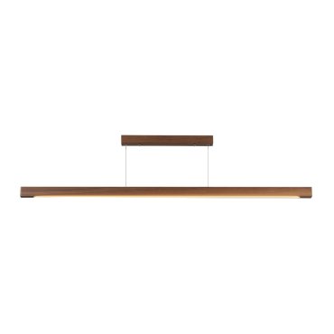 VK Lighting Woody - Pendelleuchte - 180 x 4,5 x 200 cm - 27W Dali dimmbare led inkl - dunkles Holz