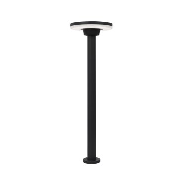 Nova Luce Suite - Gartenleuchte - Ø 18 x 60 cm - 12W LED inkl. - IP54 - schwarz