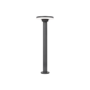 Nova Luce Suite - Gartenleuchte - Ø 18 x 60 cm - 12W LED inkl. - IP54 - dunkelgrau