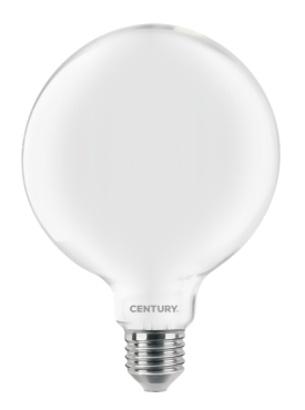 Century Italia LED-Glühlampe - Ø 9,5 x 14 cm - E27 - 8W nicht dimmbar - 3000K - opal