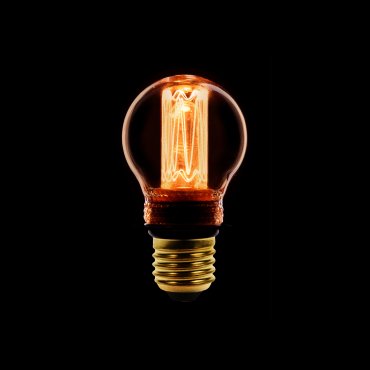 ETH LED-Glühkugel - E27 - 2,3W dimmbar - 2000K - gold
