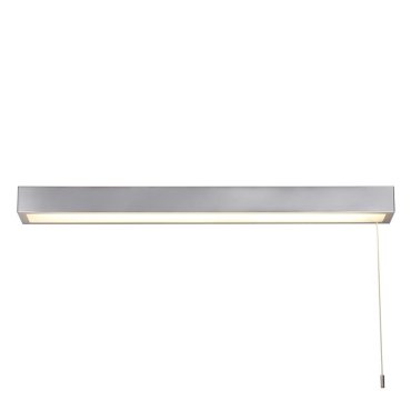 Searchlight Venti - Spiegelleuchte mit Zugschalter - 60 x 5 cm - 18W LED inkl. - IP44 - Chrom