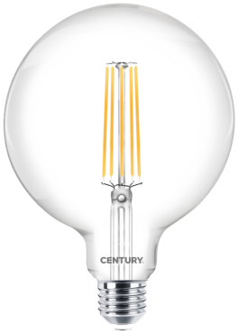 Century Italia LED-Glühlampe - Ø 12,5 x 17 cm - E27 - 16W nicht dimmbar - 2700K - transparent