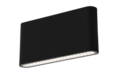 Century Italia Forma - Außenwandleuchte - 17,5 x 2,9 x 9 cm - 12W LED inkl - einstellbare Lichtfarbe - IP54 - schwarz