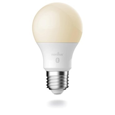 Nordlux Smart LED-Birne - intelligente Beleuchtung - Ø 6 x 10,9 cm - E27 - 7W - Dimmfunktion und einstellbare Lichtfarbe per App - weiß