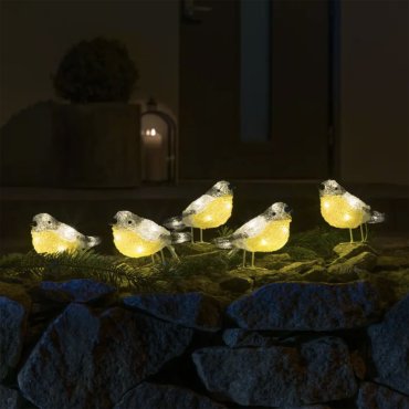 Konstsmide Weihnachtsbeleuchtung - Vögel - 10 x 16 x 500 cm - IP44 - transparent