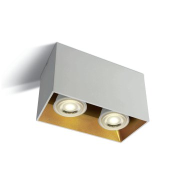 ONE Light GU10 Dekorative Vierkant-Zylinder - Deckenleuchte - 16,5 x 8,3 x 9,4 cm - weiß