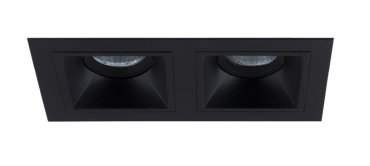 Maxlight Hit - Einbaustrahler 2L - 215 x 115 mm, 195 x 95 mm Einbaumaß - schwarz