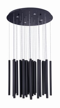 Maxlight Organic - Hängeleuchte - Ø 62 x 180 cm - 33 x 1W + 4 x 3W dimmbare LED inkl. - schwarz