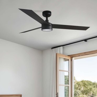 Faro Cruiser L - Deckenventilator mit Licht - Ø 132 cm - matt schwarz