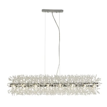 Searchlight Sunburst - Pendelleuchte - 100 x 22 x 150 cm - Chrom und transparent